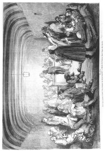 Einwanderer an Bord eines Dampfers im Sankt-Lorenz-Strom, Kanada, 19. Jh. von Gustave Dore